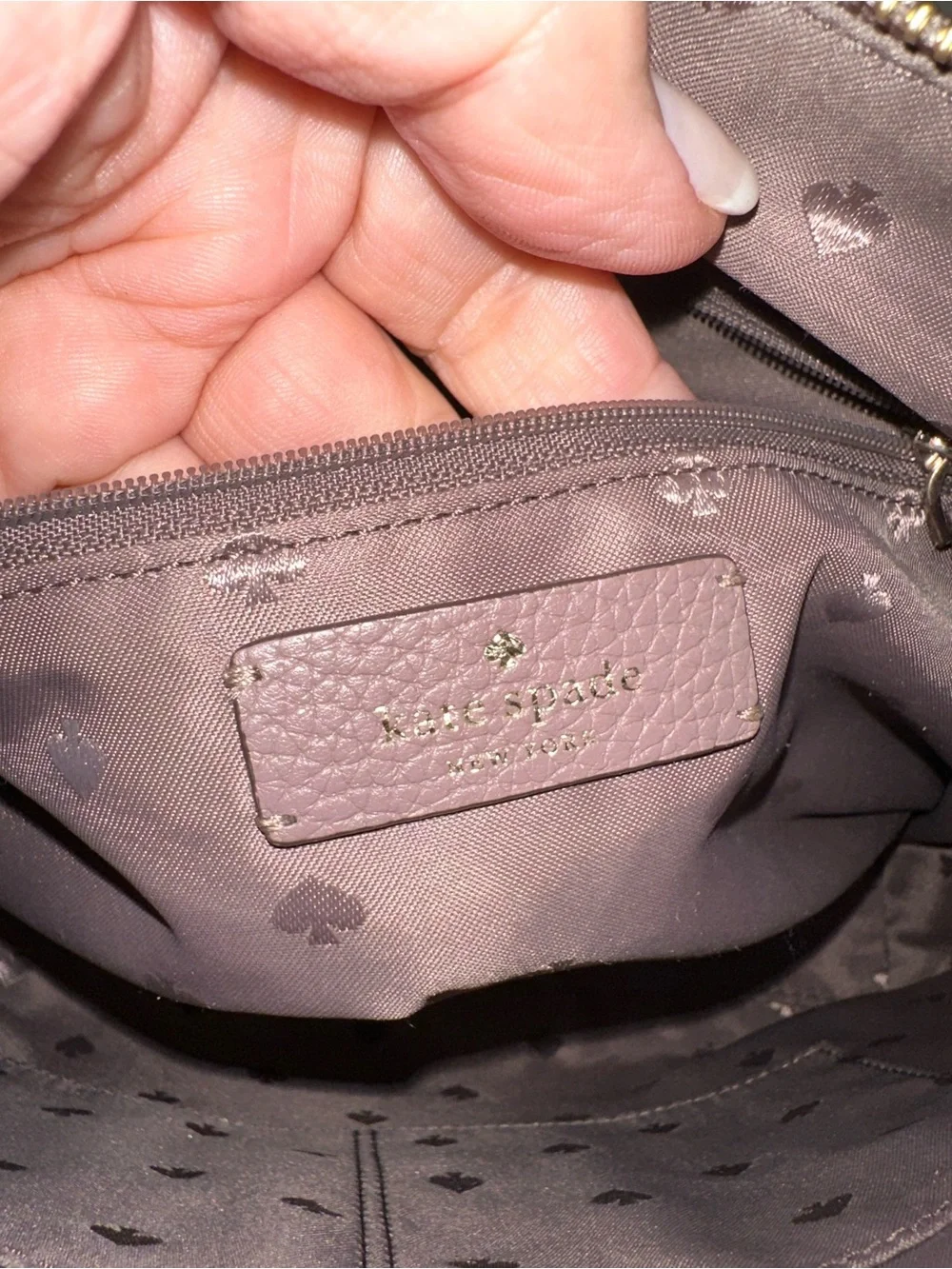 Kate Spade Leather Shoulder Bag with Snake-Print Accent